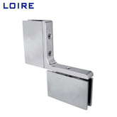 Pivot Shower Hinges Inline Panel Mount Glass to Glass Glass Door Clamp L-2354